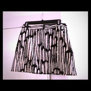 Black and white skirt